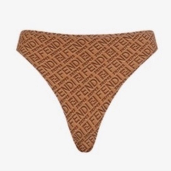 Fendi x skims California high leg bikini bottoms size medium authentic - Picture 3 of 7